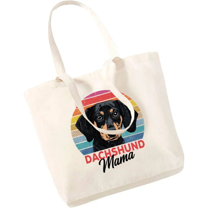 Cute Dachshund Canvas Tote Bag - Perfect for Dog Lovers!