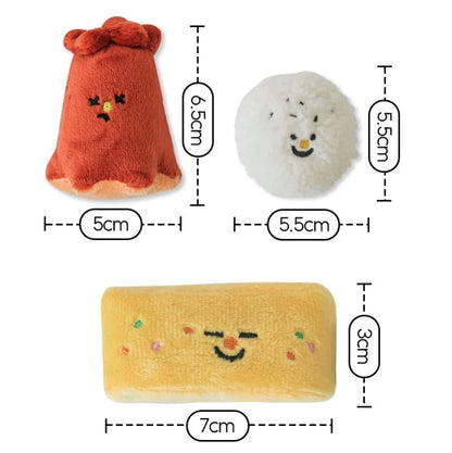 Korean Bento Style Squeaky Toy Set for Dogs - Mystery Paw