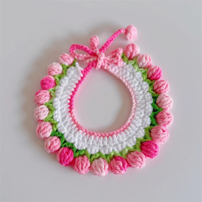 Cozy Wool Pet Necklaces & Collars for Cats and Small Dogs