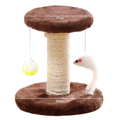 Mystery Paw Sisal Cat Scratcher & Interactive Play Post