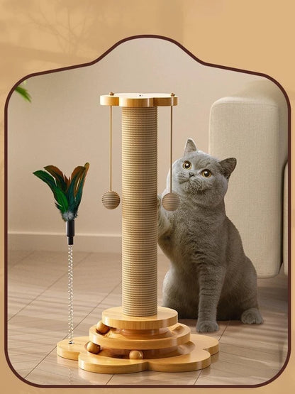 Mystery Paw Cat Turntable with Scratching Board & Toys