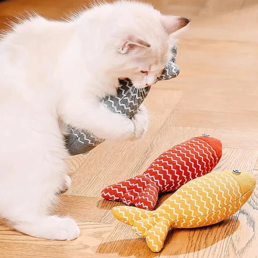 Mystery Paw Catnip Kicker Fish Toy – Interactive Chew Toy for Happy, Healthy Cats