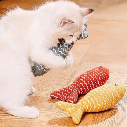 Mystery Paw Catnip Kicker Fish Toy – Interactive Chew Toy for Happy, Healthy Cats