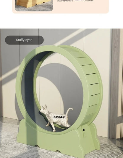 Eco-Friendly Cat Running Wheel - The Ultimate Exercise Equipment for Happy Cats